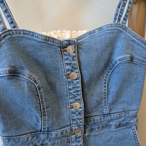 Guess Denim Button-Down Mini Dress - Picture 5 of 8